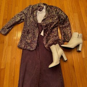 Beautiful lilac cropped Zenana Jeans